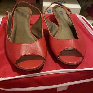 Mossimo Red Open Toe Sandals